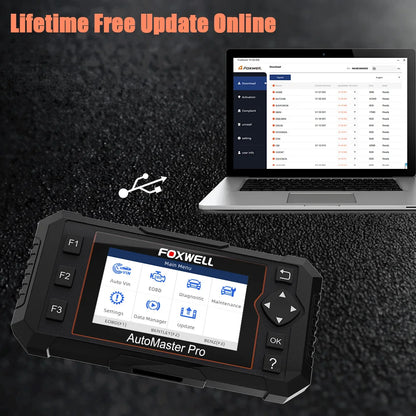 FOXWELL NT614 Elite OBD2 Scanner – Diagnostic Tool for ABS, SRS, Transmission & Engine with 5 Reset Services