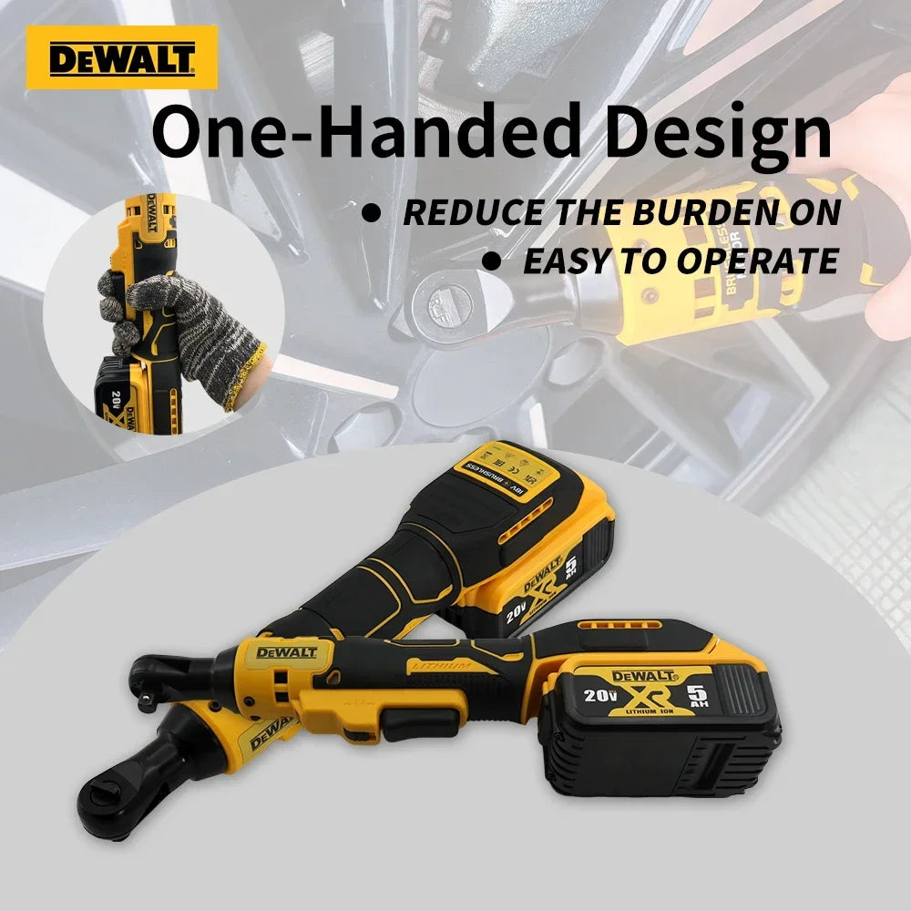 DEWALT DCF512 Ratchet Right Angle Wrench Variable Speed Brushless Power Wrench LED light Cordless 20V Battery Power Tools