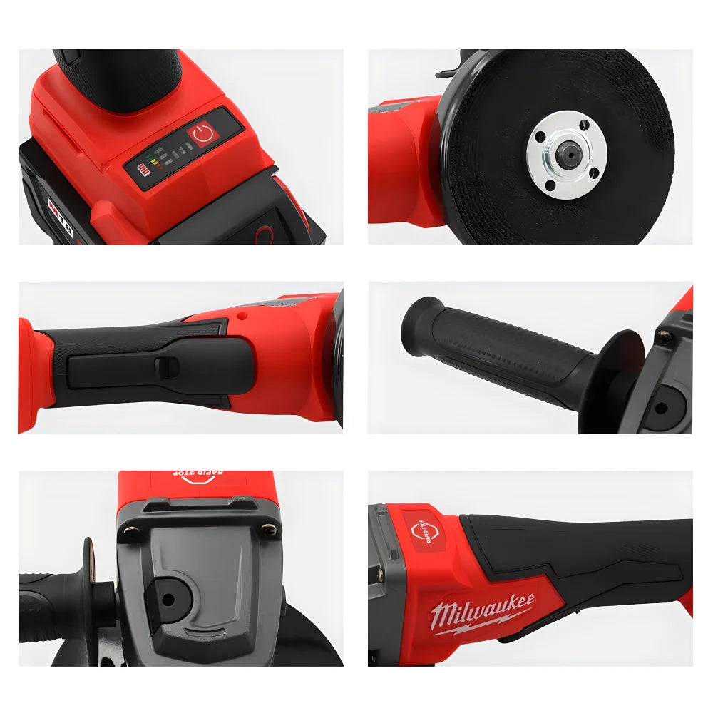 Milwaukee 18V Brushless Angle Grinder – 100/125mm Cordless High-Power Cutting & Polishing Tool