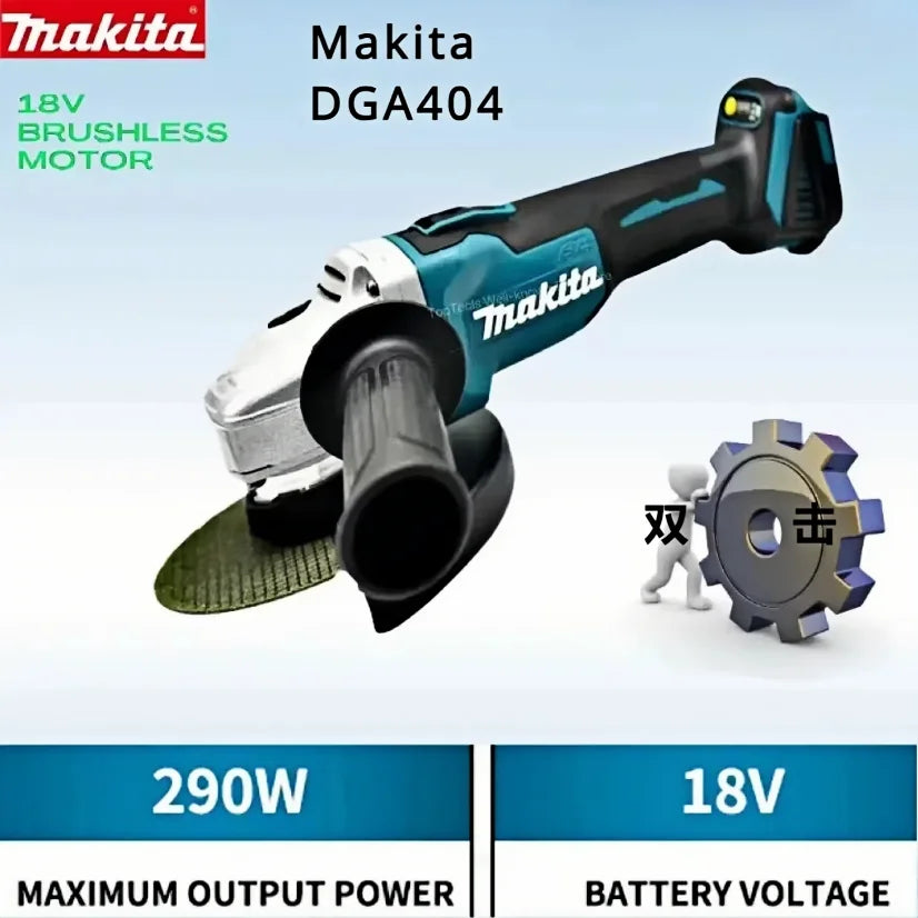 Makita DGA404 18V Brushless Angle Grinder – Cordless Electric Grinding & Sanding Tool