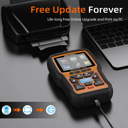 FOXWELL NT301 OBD2 Scanner – Professional Code Reader with Live Data for Check Engine Light Diagnosis