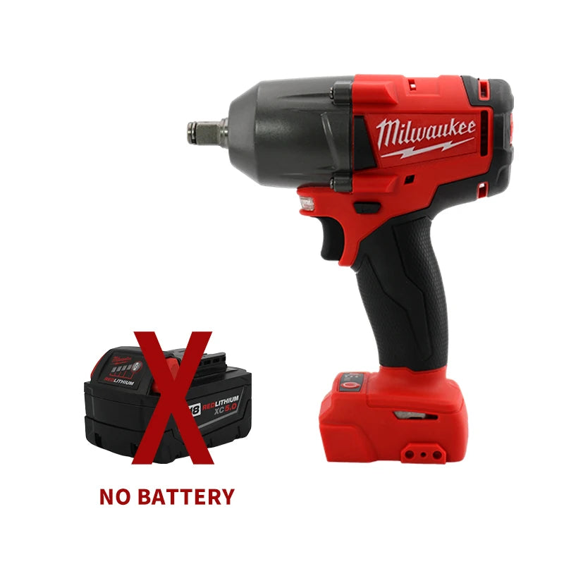 Milwaukee 18V Mid-Torque Impact Wrench – Cordless High-Speed Power Tool with Lithium Battery for Car & Truck Repair