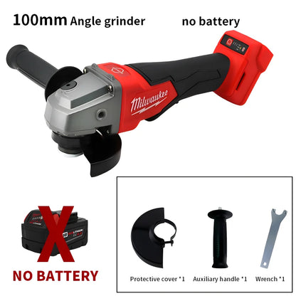 Milwaukee 18V Brushless Angle Grinder – 100/125mm Cordless High-Power Cutting & Polishing Tool