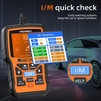 FOXWELL NT301 OBD2 Scanner – Professional Code Reader with Live Data for Check Engine Light Diagnosis