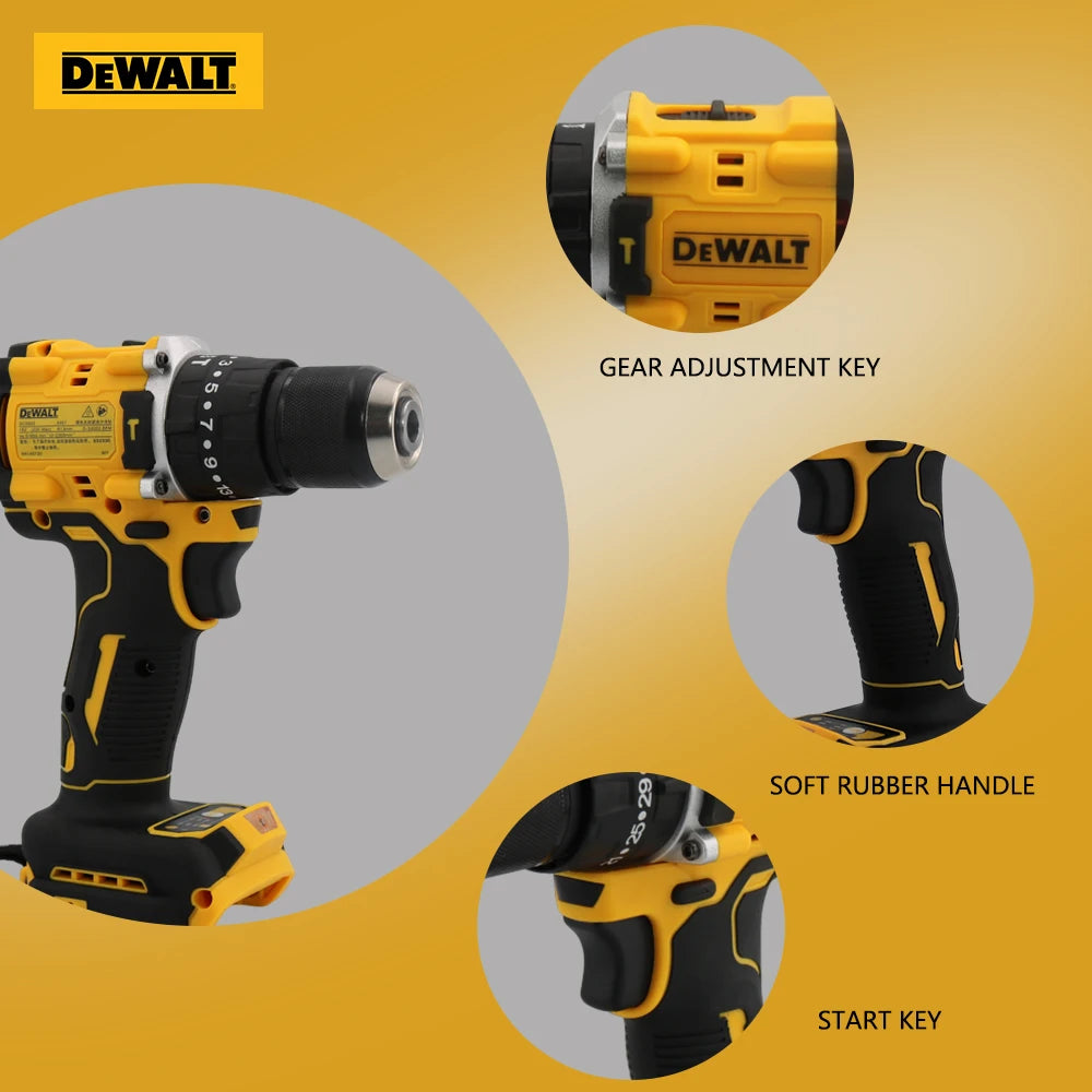 DEWALT DCD805 20V Brushless Cordless Impact Drill – 1/2'' Rechargeable, Variable Speed Power Tool