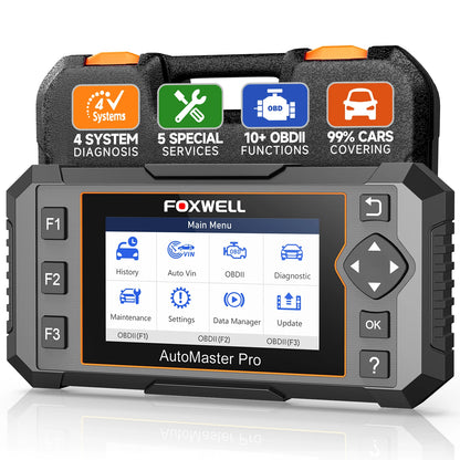 FOXWELL NT614 Elite OBD2 Scanner – Diagnostic Tool for ABS, SRS, Transmission & Engine with 5 Reset Services