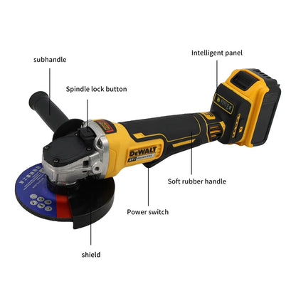 DEWALT DCG406 20V Brushless Angle Grinder – 100/125mm Metal Cutting Tool, Maglev Technology (No Battery)