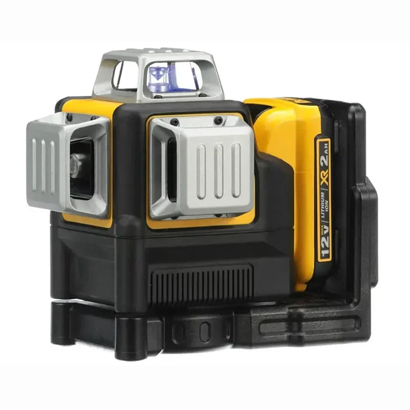 DEWALT DW089LG 12V Laser Level – 360° 3-Sided Green Beam with 12 Lines for Indoor & Outdoor Use