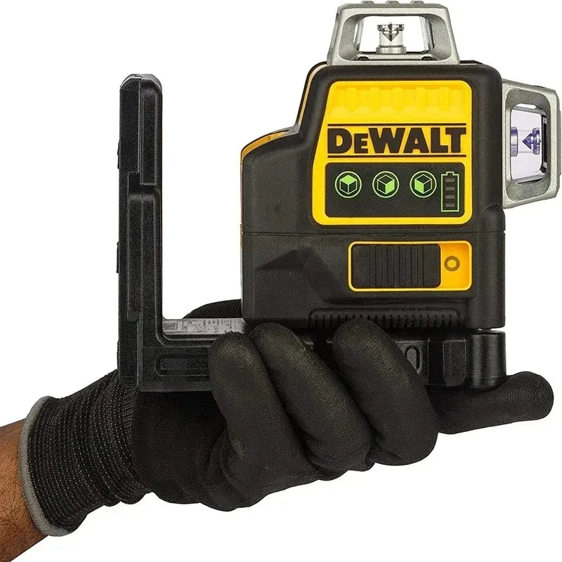 DEWALT DW089LG 12V Laser Level – 360° 3-Sided Green Beam with 12 Lines for Indoor & Outdoor Use