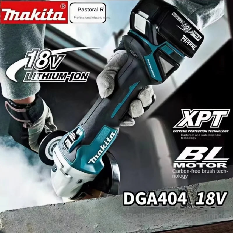 Makita DGA404 18V Brushless Angle Grinder – Cordless Electric Grinding & Sanding Tool