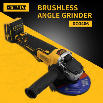 DEWALT DCG406 20V Brushless Angle Grinder – 100/125mm Metal Cutting Tool, Maglev Technology (No Battery)